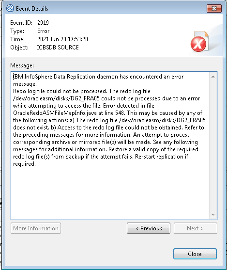 redo log file redo log file